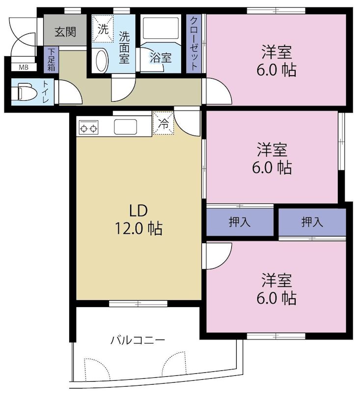 ロイヤルマンションⅡ 間取り図