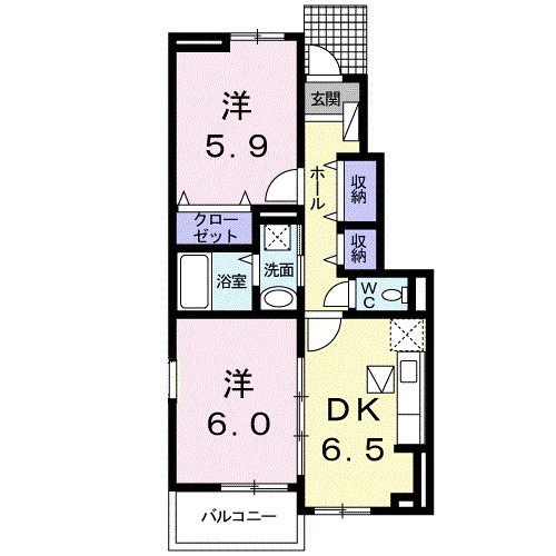 ソレイユ　Ⅰ 間取り図