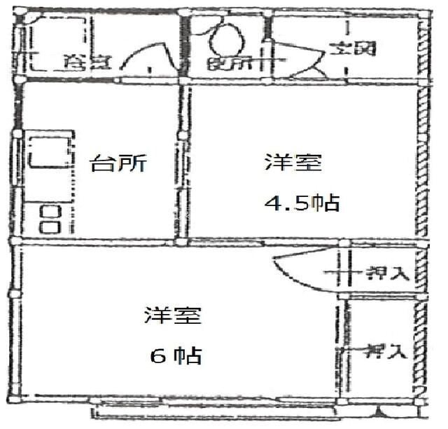 パークヒル 101号室 間取り