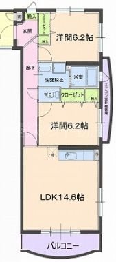 シャルマンⅡ 間取り図