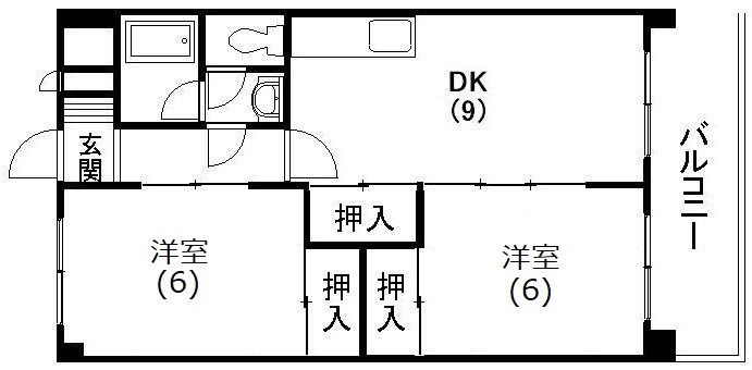 ファミール楊子 406号室 間取り