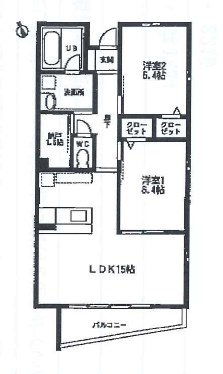 ドリームヒルズ有玉台 103号室 間取り