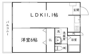 ルームミニオン　A 間取り図