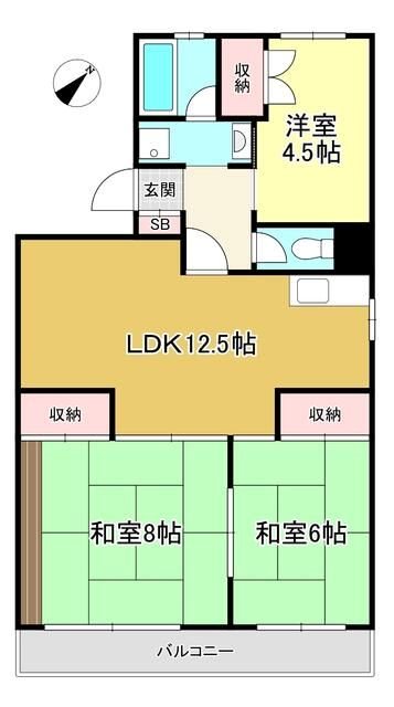 ベルメゾンたき 間取り図