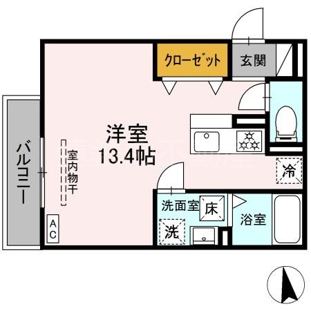 仮）D-Hills城北Ⅱ 201号室 間取り