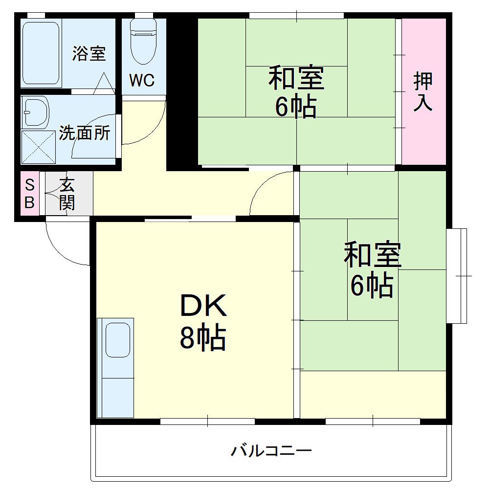 コテージ　グロースター　C 間取り図
