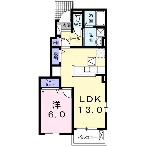 プリムローズＫ 間取り図