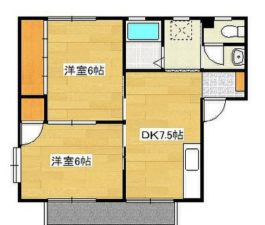 コーポ若葉Ⅱ 間取り図