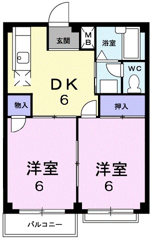 エルディム豊岡 間取り図