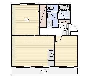 上島マンション 間取り図
