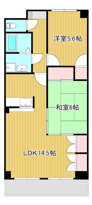 マンションひいらぎ 302号室 間取り