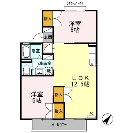 アプト・Ｓ　Ｂ 間取り図