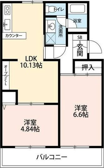 マンションカメリアⅠ 間取り図