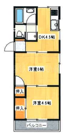 コーポヒサジマ　南棟 205号室 間取り