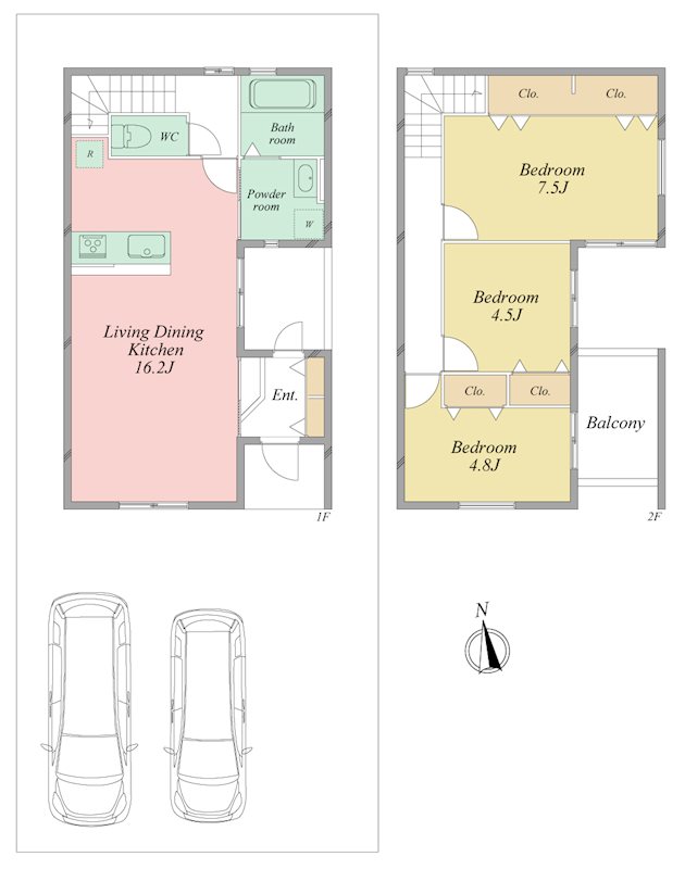 ブリアシエル神立B棟 間取り