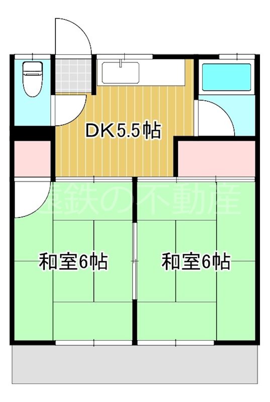 コーポ米津 間取り図