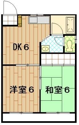 シャトー中川Ⅴ 間取り図