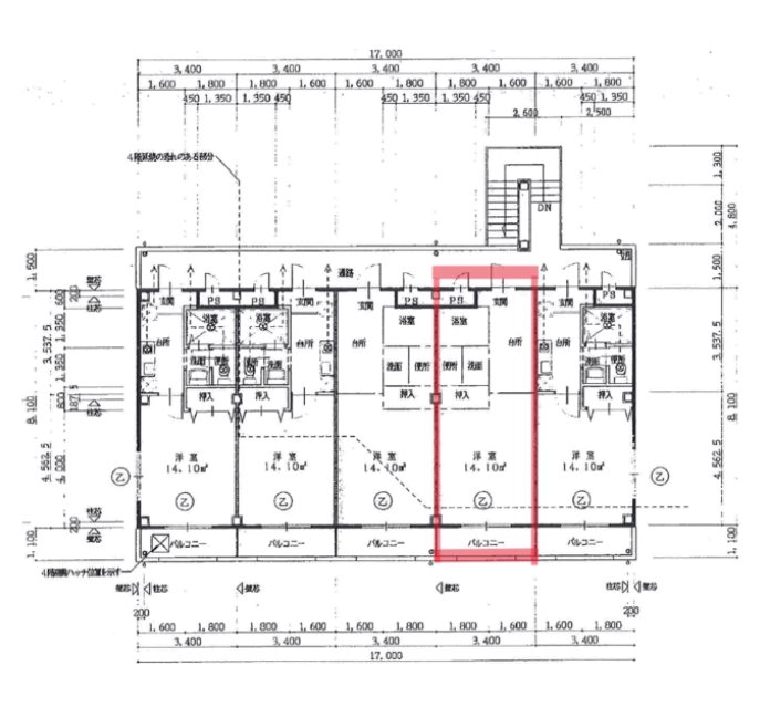 マンションあすか 間取り図