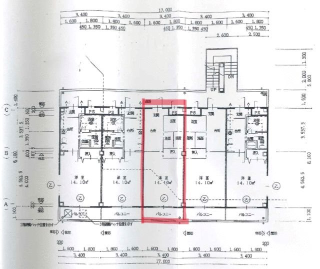 マンションあすか 間取り図