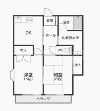 クリーンハイツ大池Ⅲ 201号室 間取り