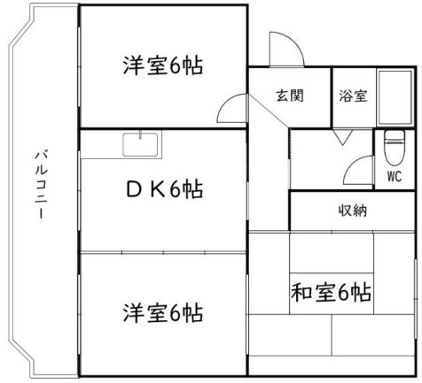 ガーデンハイツ四ツ池 間取り図