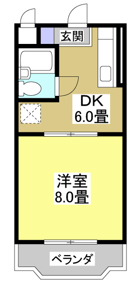 リバーハイツ今之浦Ⅰ 間取り図