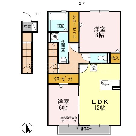 Marcher Forme 206号室 間取り