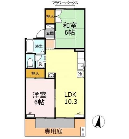 セジュールソシアＡ 間取り図