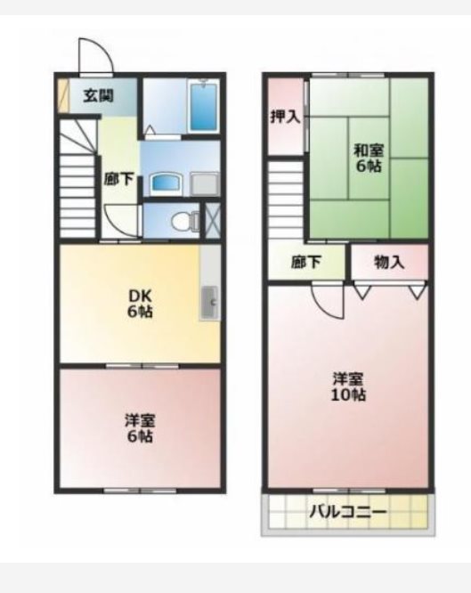 メゾン・ファミーユⅠ D号室 間取り