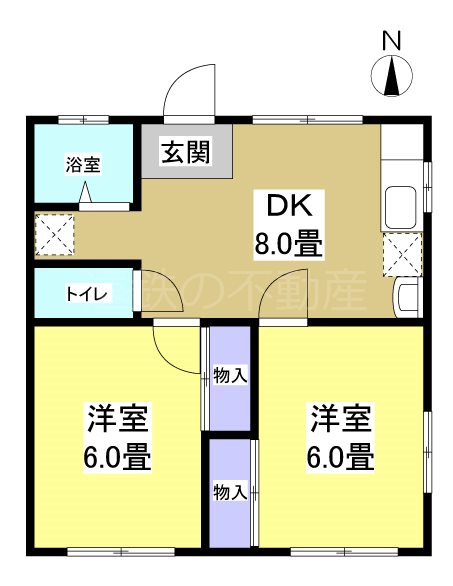 コーポ白川C 間取り図