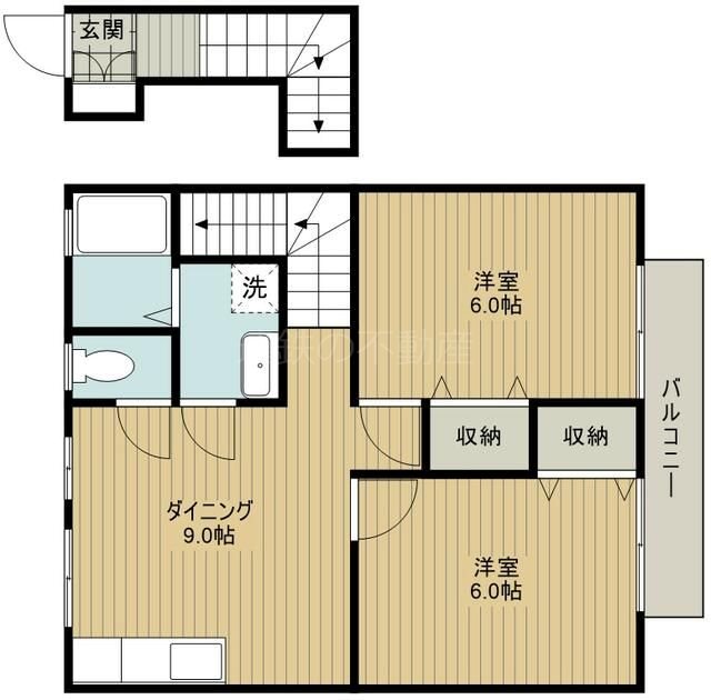 オレンジハウスB 205号室 間取り