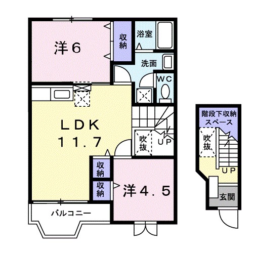 シャン・ド・フルール 間取り図