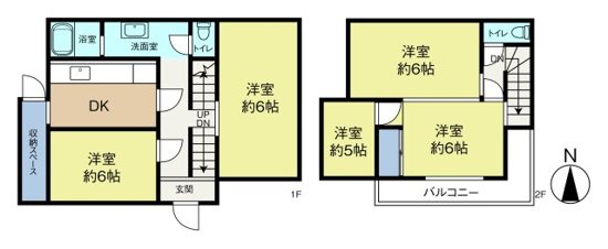 今井貸家（布橋一丁目貸家） 間取り図