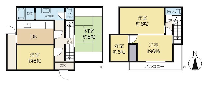 今井貸家（布橋一丁目貸家） 間取り図