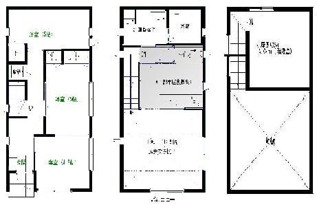 鹿谷町貸家 間取り図
