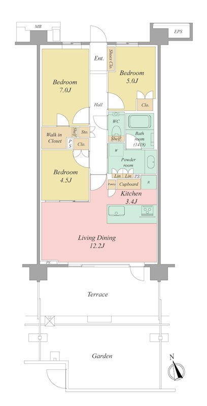 一条レジデンス西伊場(112)  間取り図