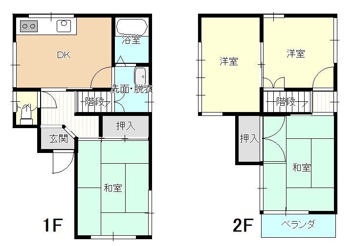 小池貸家 間取り図