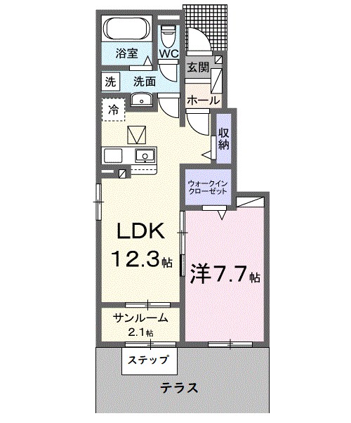 メンヒ 間取り図