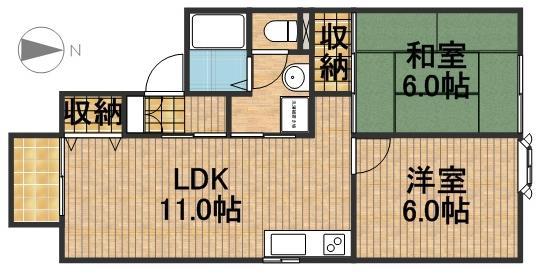 セジュール・ヴィルＣ 間取り図