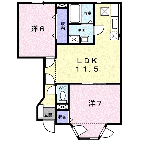 サンヴィレッジⅡ 間取り図