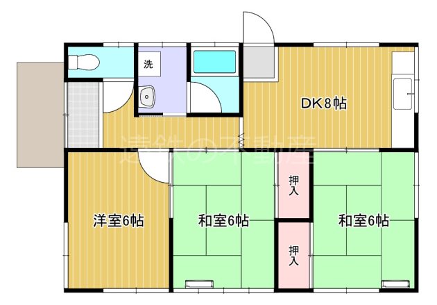 池谷様貸家(和合町1234) 間取り図