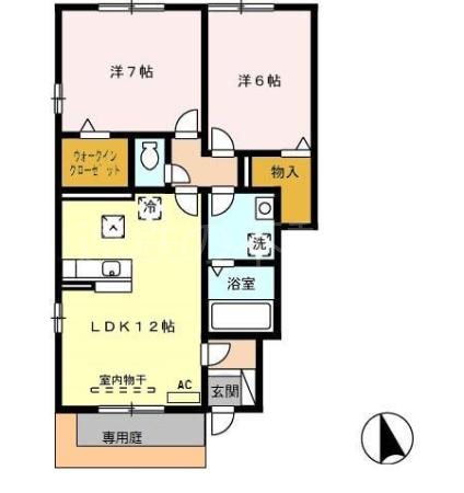 ルミエール２０　Ｃ 間取り図