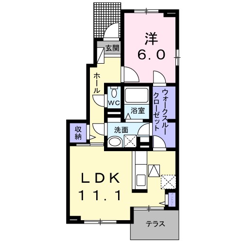 グランツ西美薗 間取り図