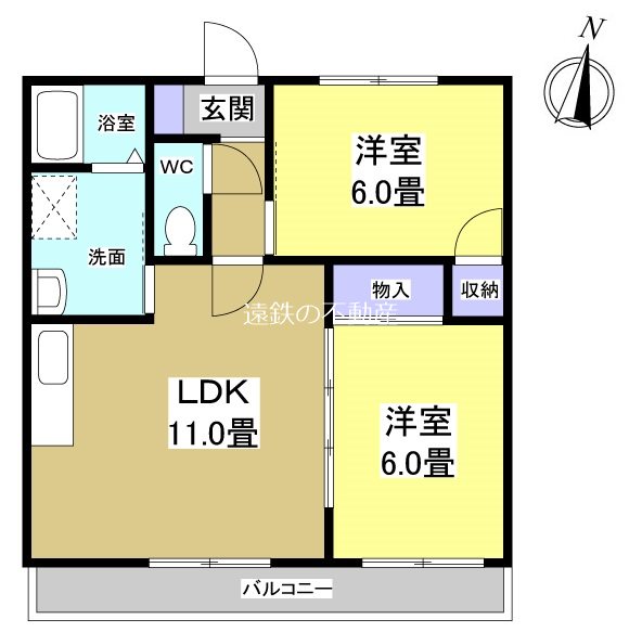 高丘ルミエール 間取り図