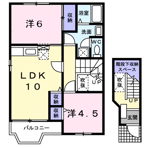 カーサ・プラテリーアＣ 間取り図