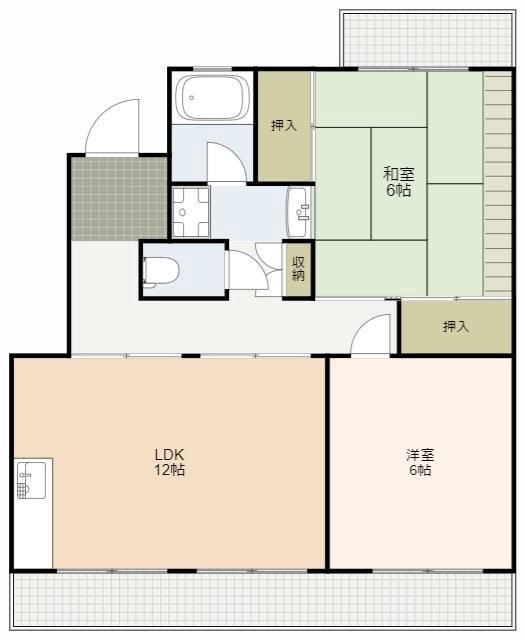 ラフォーレ渡瀬A 間取り図