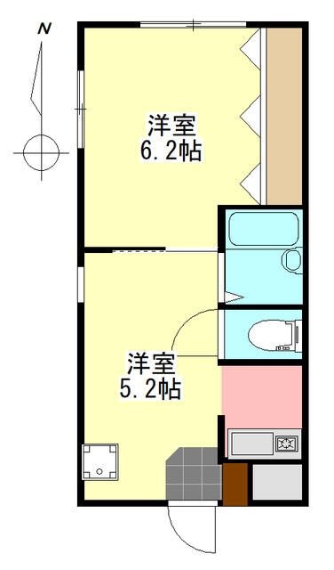 AMK 101号室 間取り