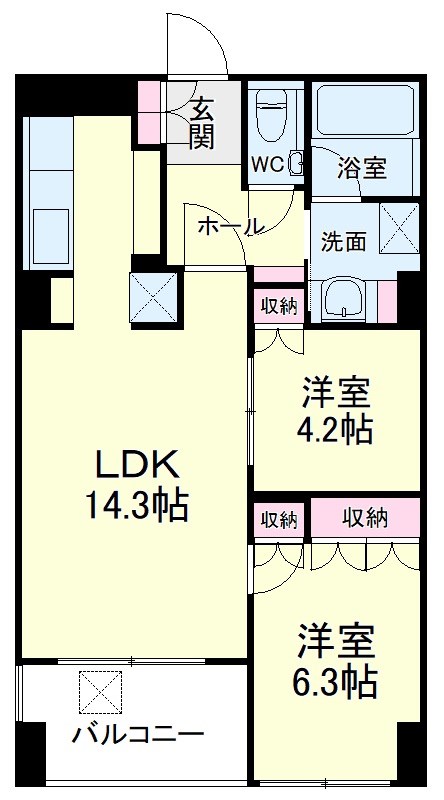 アートフォルム元城 間取り図