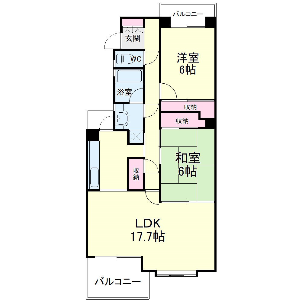 佐鳴湖パークタウン１２号棟 間取り図