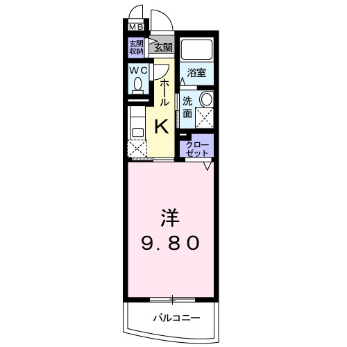 フェアリーヒルズ　ヒビキ 301号室 間取り